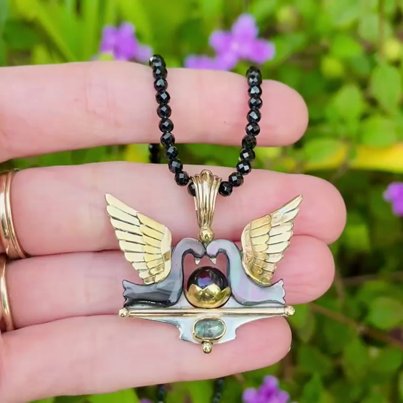 The Mirror Swans Necklace